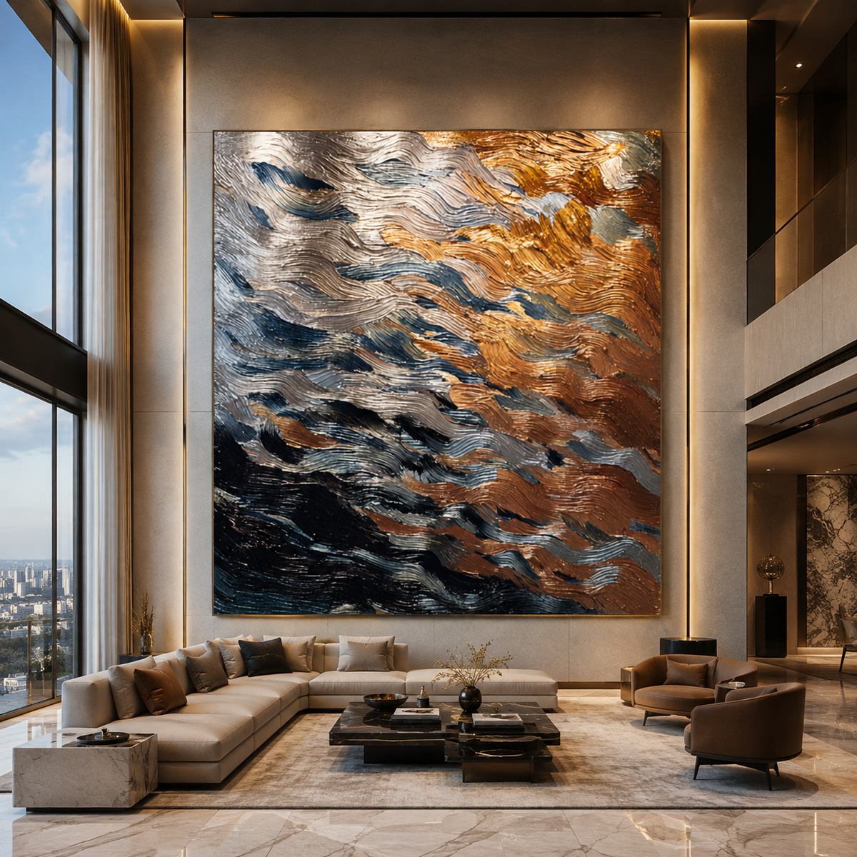 AVIORART Ripples of Change Wall Art Canvas