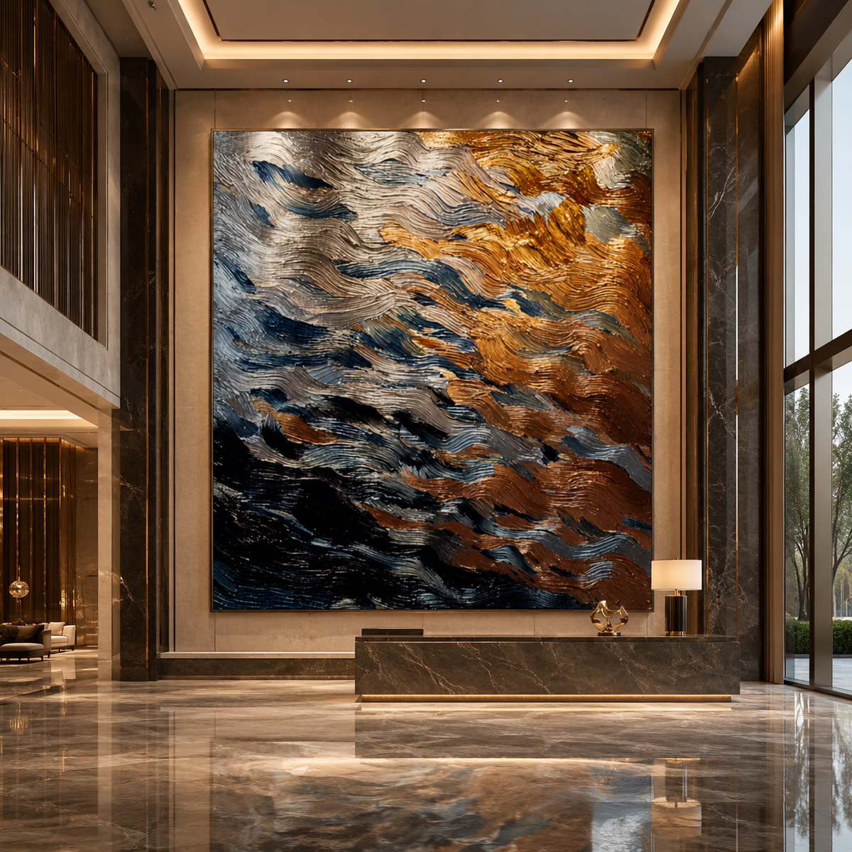 AVIORART Ripples of Change Wall Art Canvas