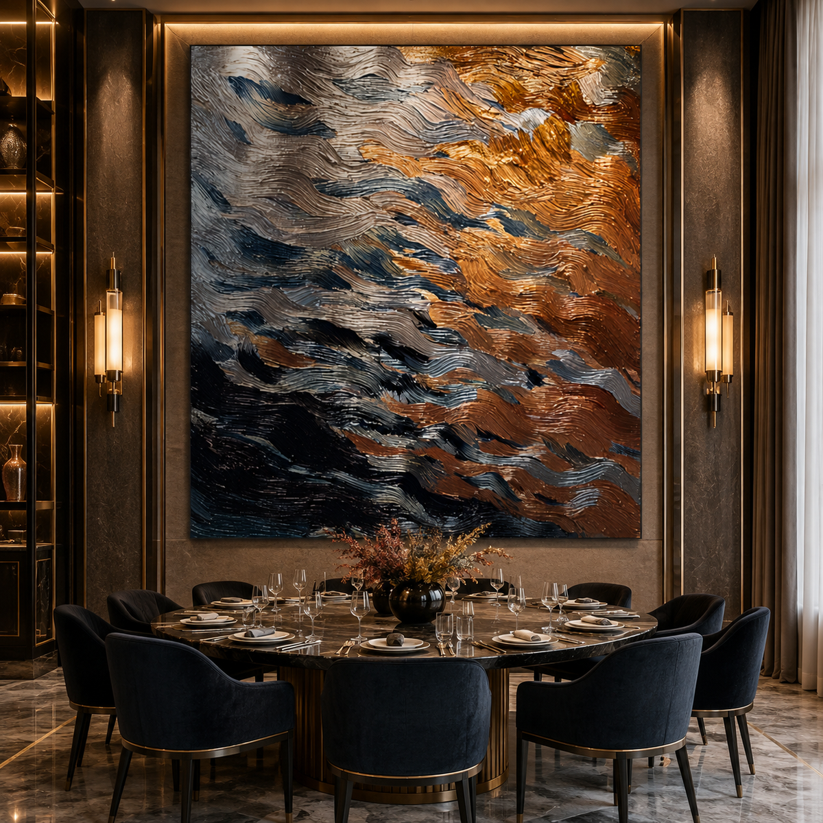 AVIORART Ripples of Change Wall Art Canvas