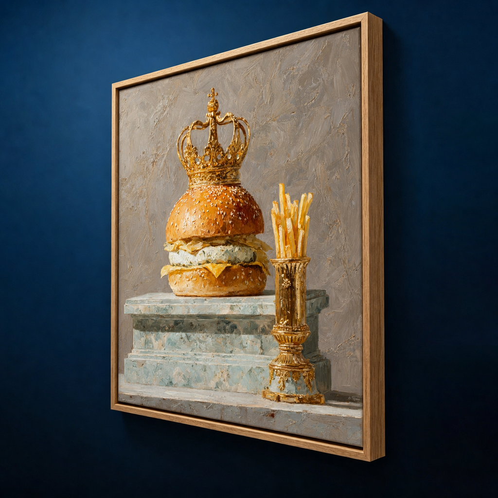 AVIORART Royal Burger Wall Art Canvas
