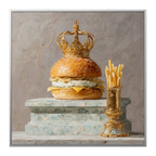 AVIORART Royal Burger Wall Art Canvas