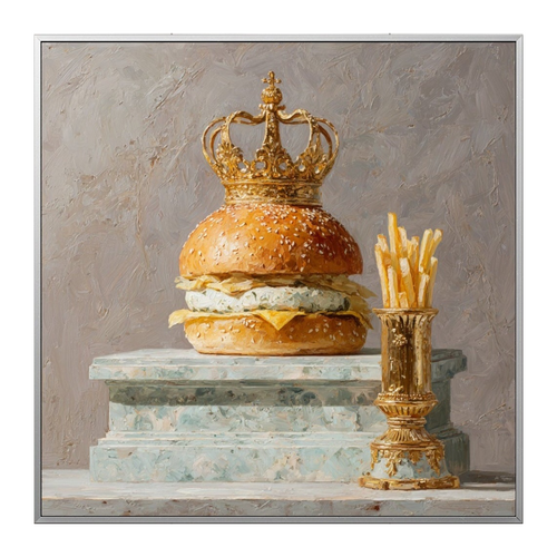 AVIORART Royal Burger Wall Art Canvas