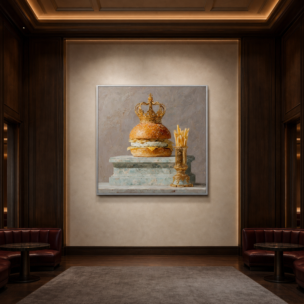 AVIORART Royal Burger Wall Art Canvas