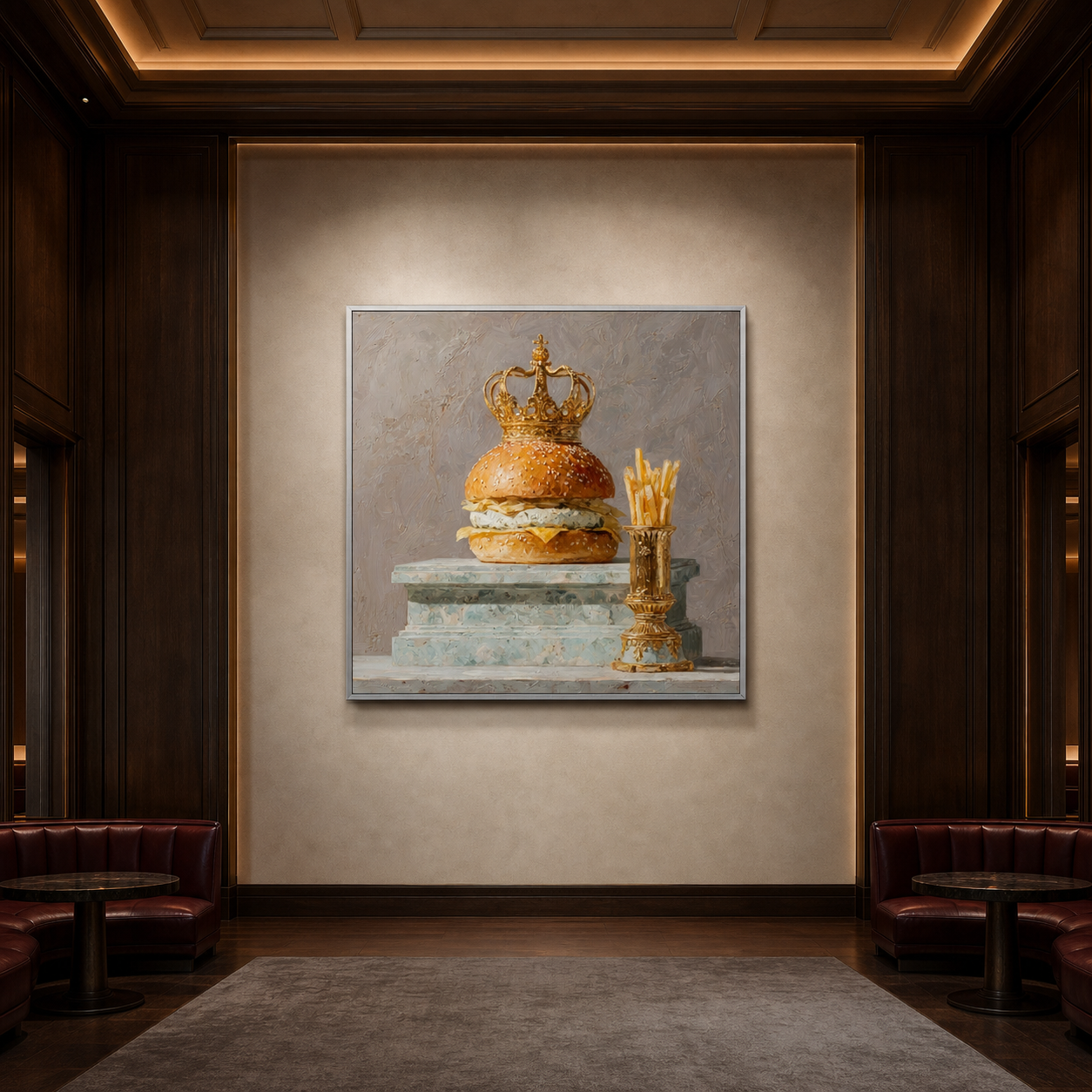 AVIORART Royal Burger Wall Art Canvas