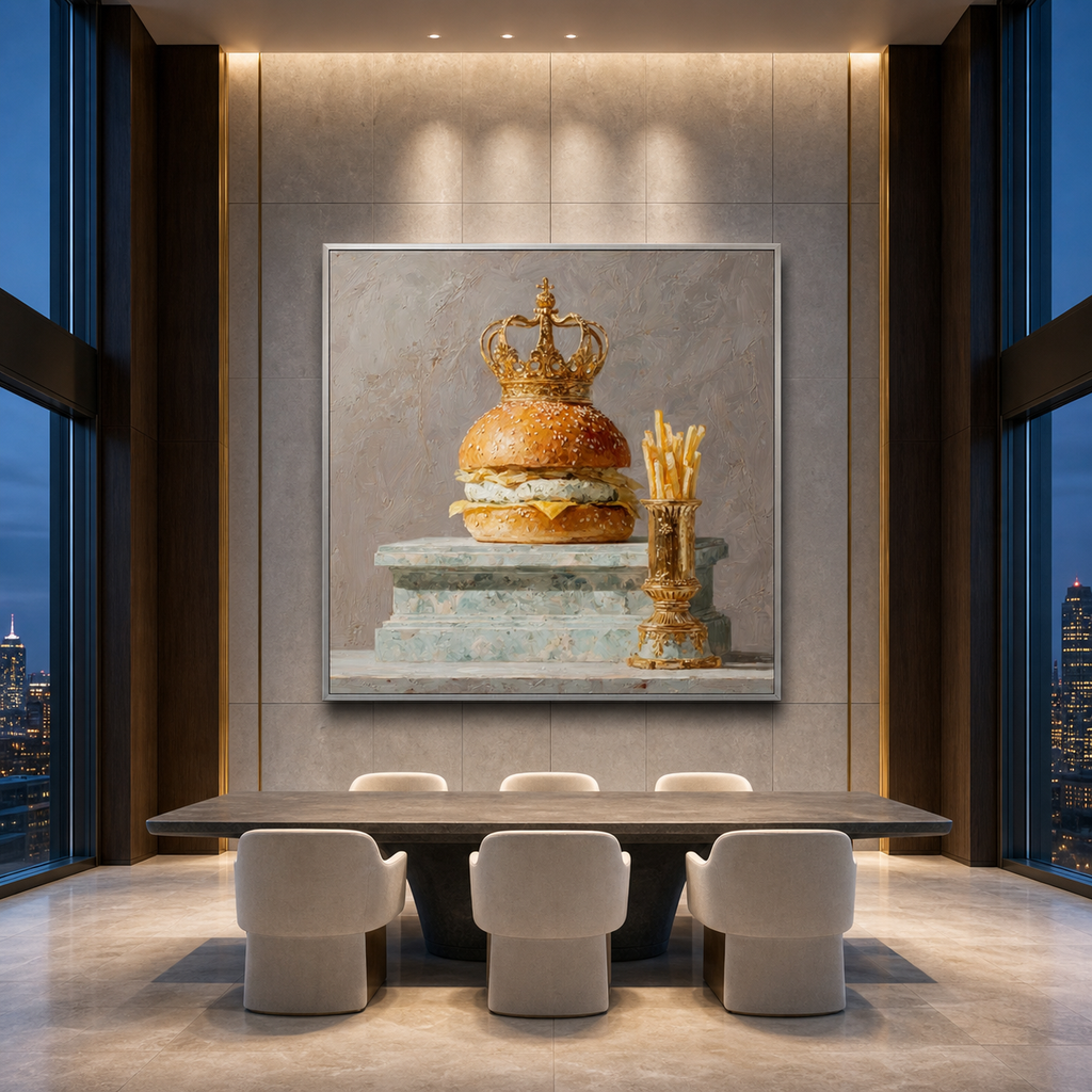 AVIORART Royal Burger Wall Art Canvas