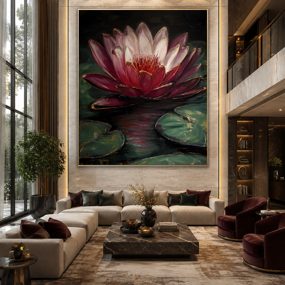 AVIORART Sacred Lotus Wall Art Canvas