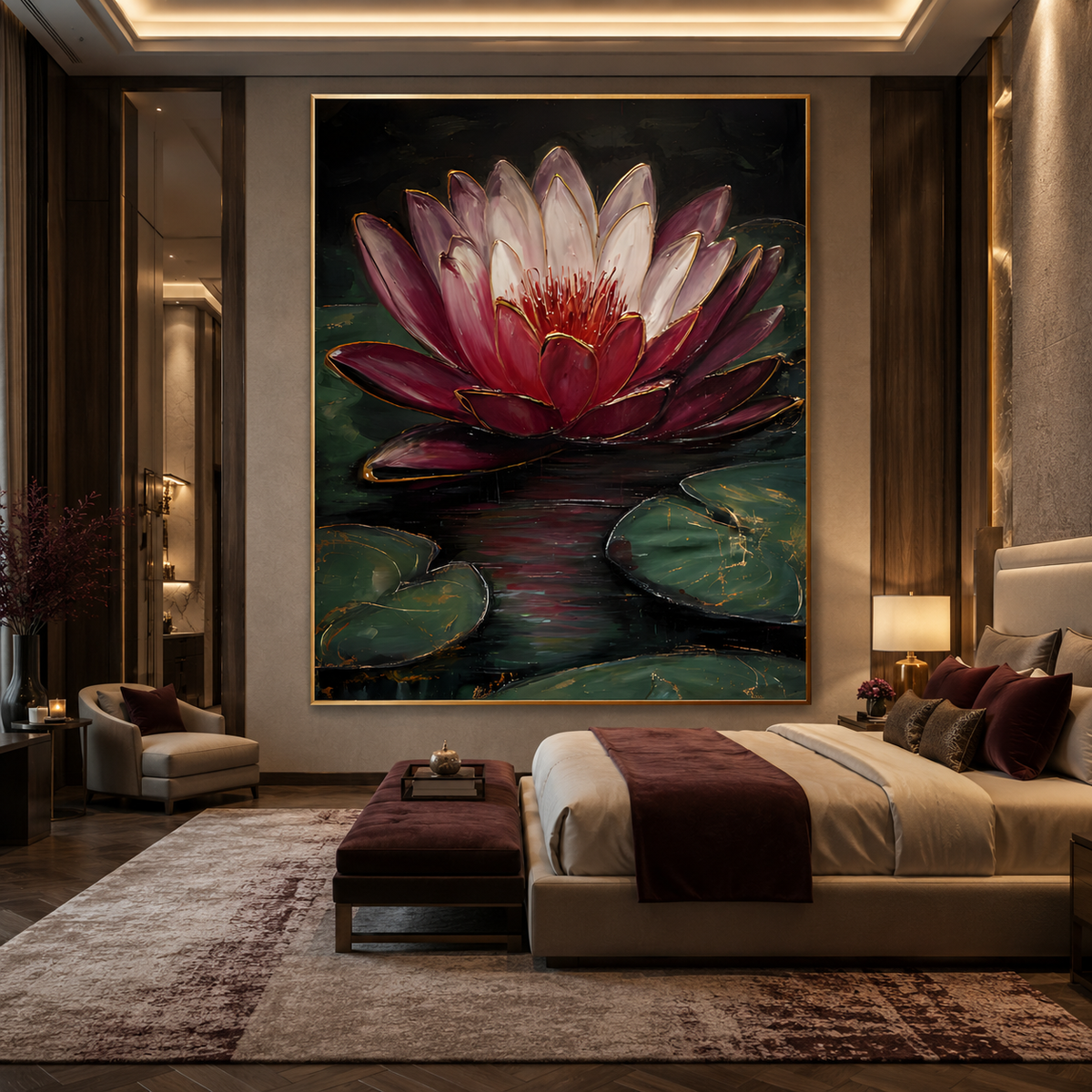 AVIORART Sacred Lotus Wall Art Canvas