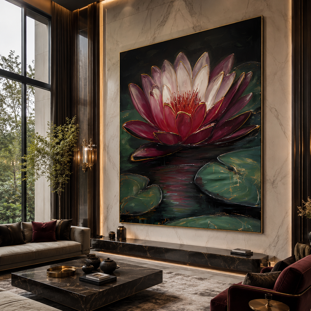 AVIORART Sacred Lotus Wall Art Canvas