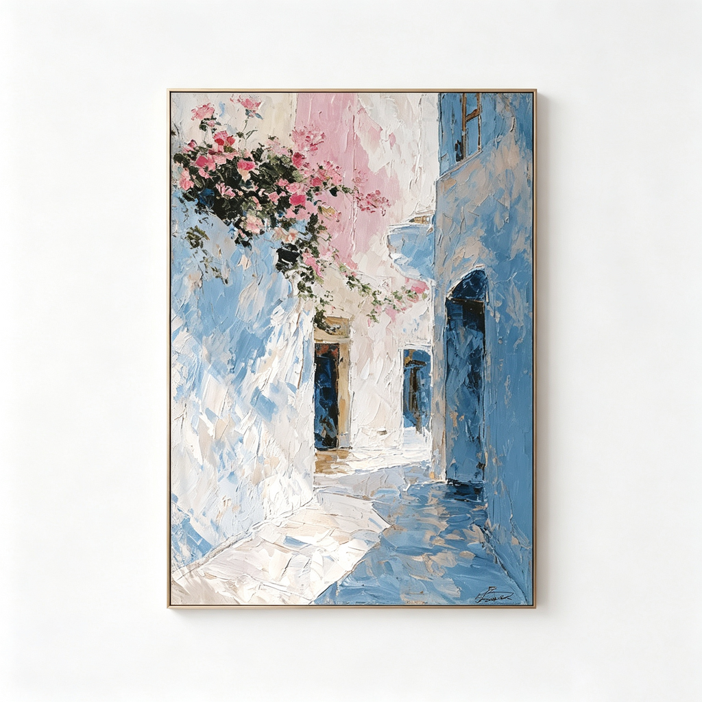 AVIORART Santorini Dreams Wall Art Canvas