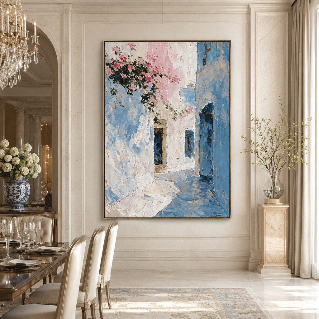 AVIORART Santorini Dreams Wall Art Canvas