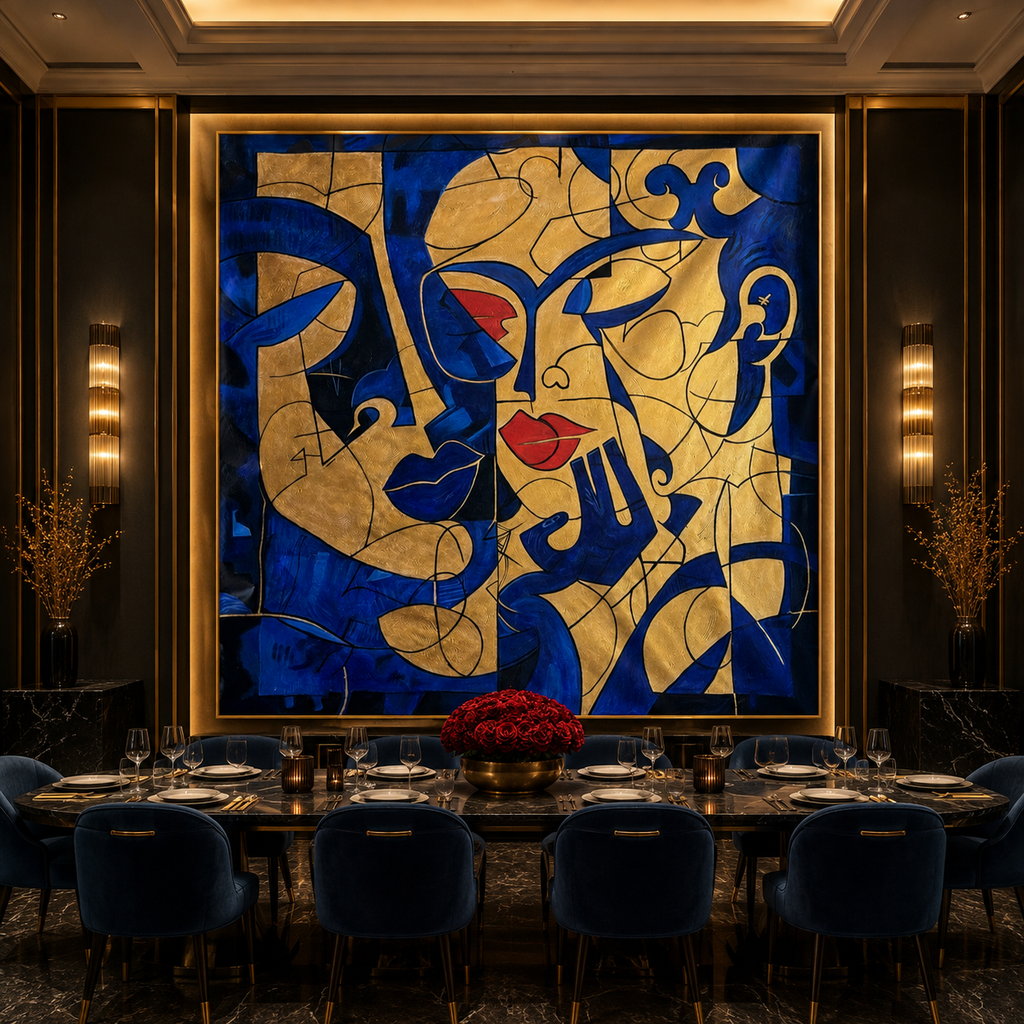 AVIORART Sapphire Intrigue Wall Art Canvas