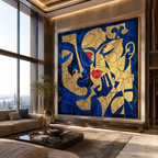 AVIORART Sapphire Intrigue Wall Art Canvas