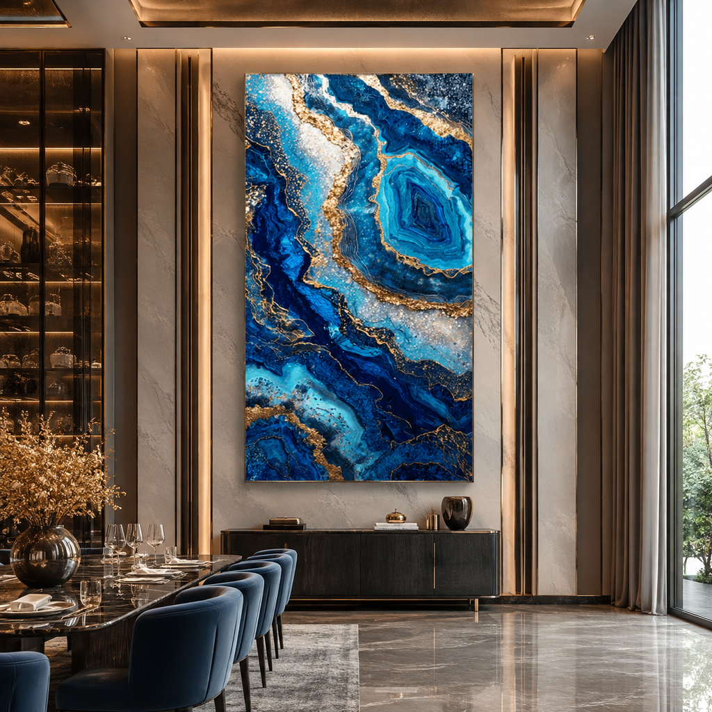AVIORART Sapphire Riches Wall Art Canvas