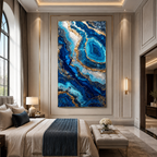 AVIORART Sapphire Riches Wall Art Canvas