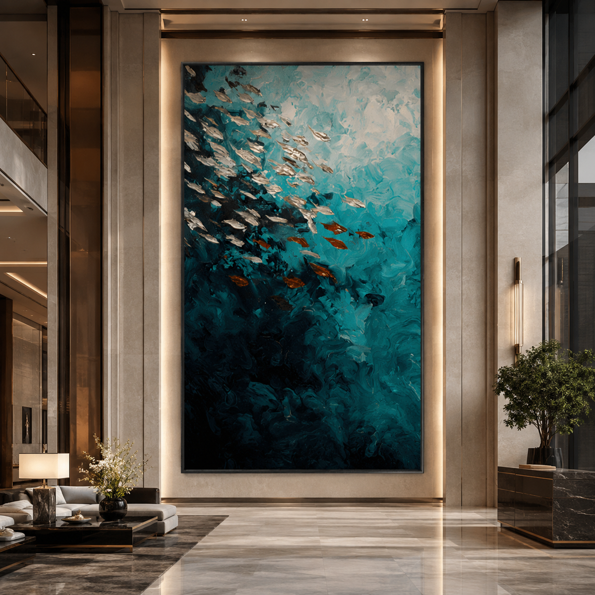 AVIORART Sapphire School Wall Art Canvas