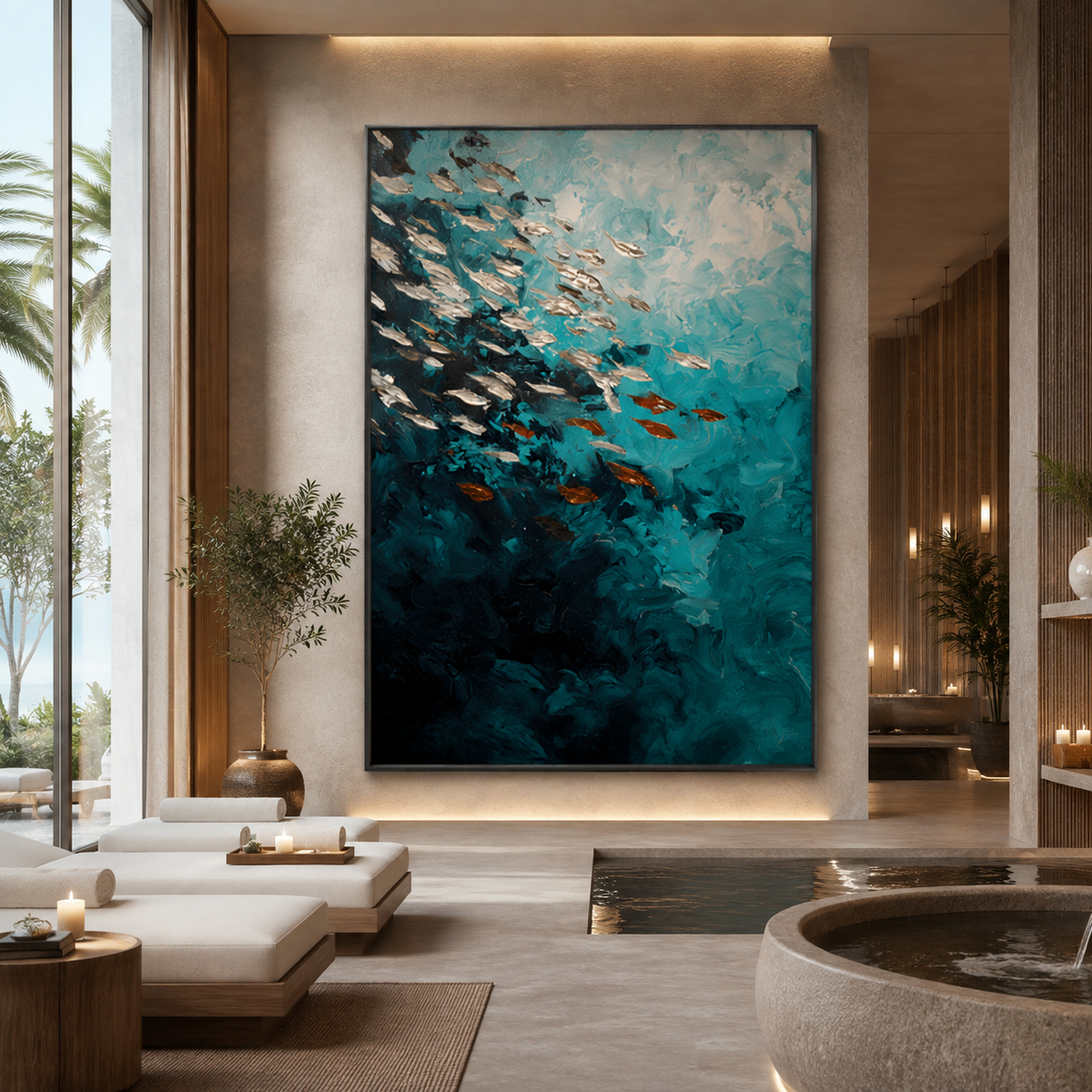 AVIORART Sapphire School Wall Art Canvas