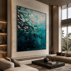 AVIORART Sapphire School Wall Art Canvas