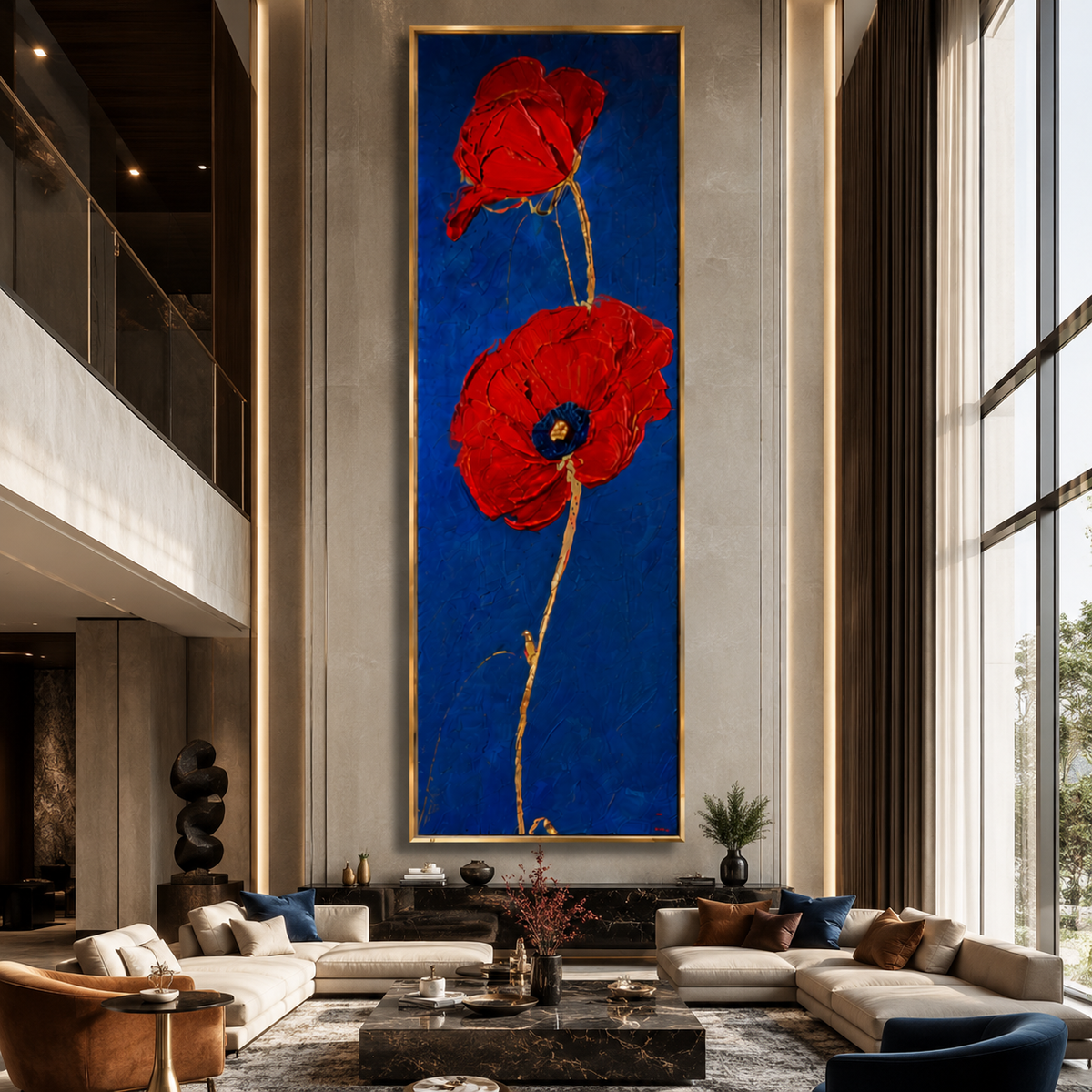 AVIORART Scarlet Duet Wall Art Canvas