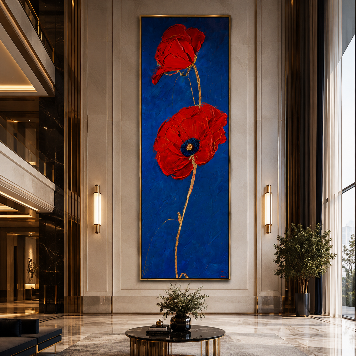 AVIORART Scarlet Duet Wall Art Canvas