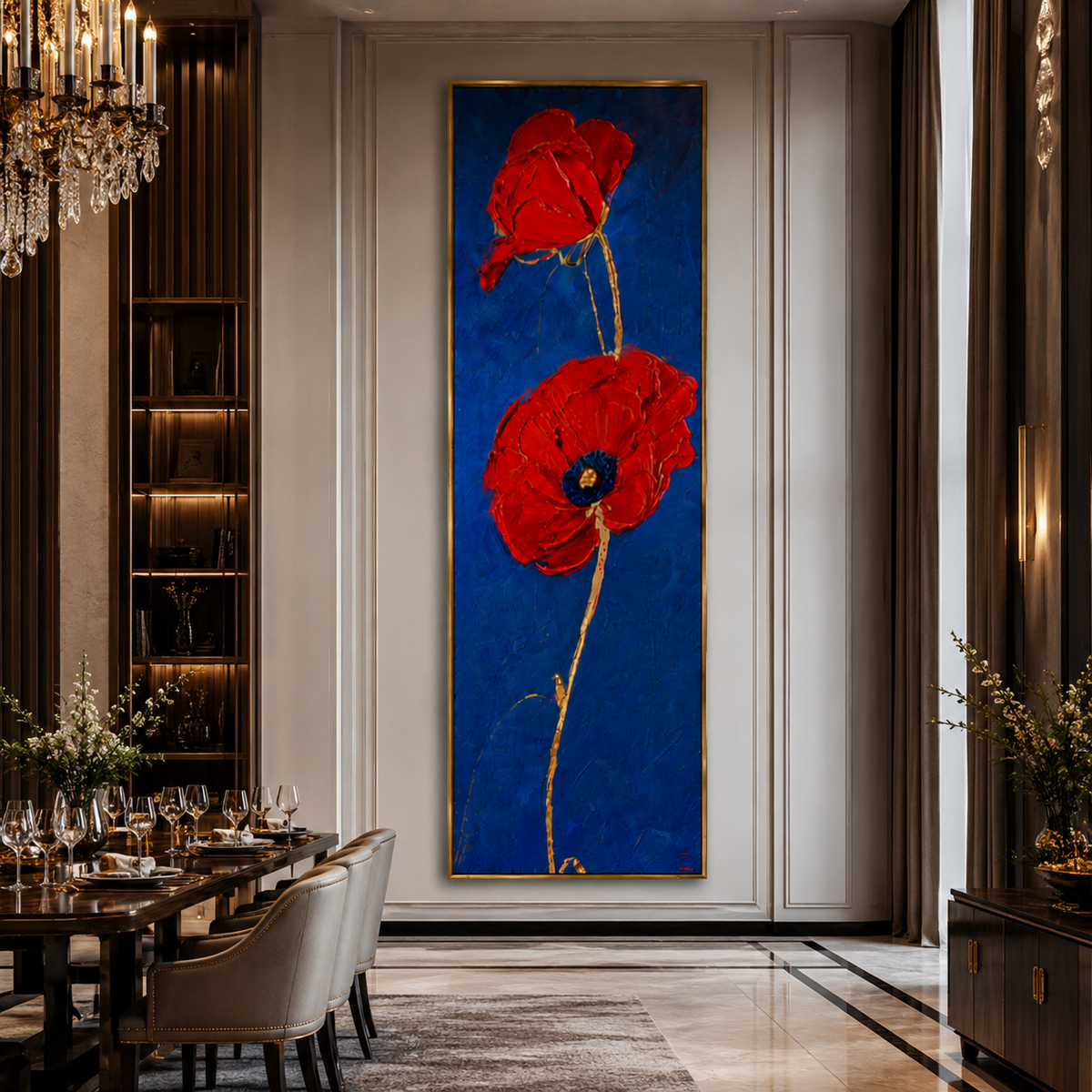 AVIORART Scarlet Duet Wall Art Canvas