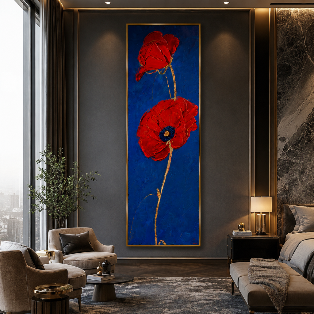 AVIORART Scarlet Duet Wall Art Canvas