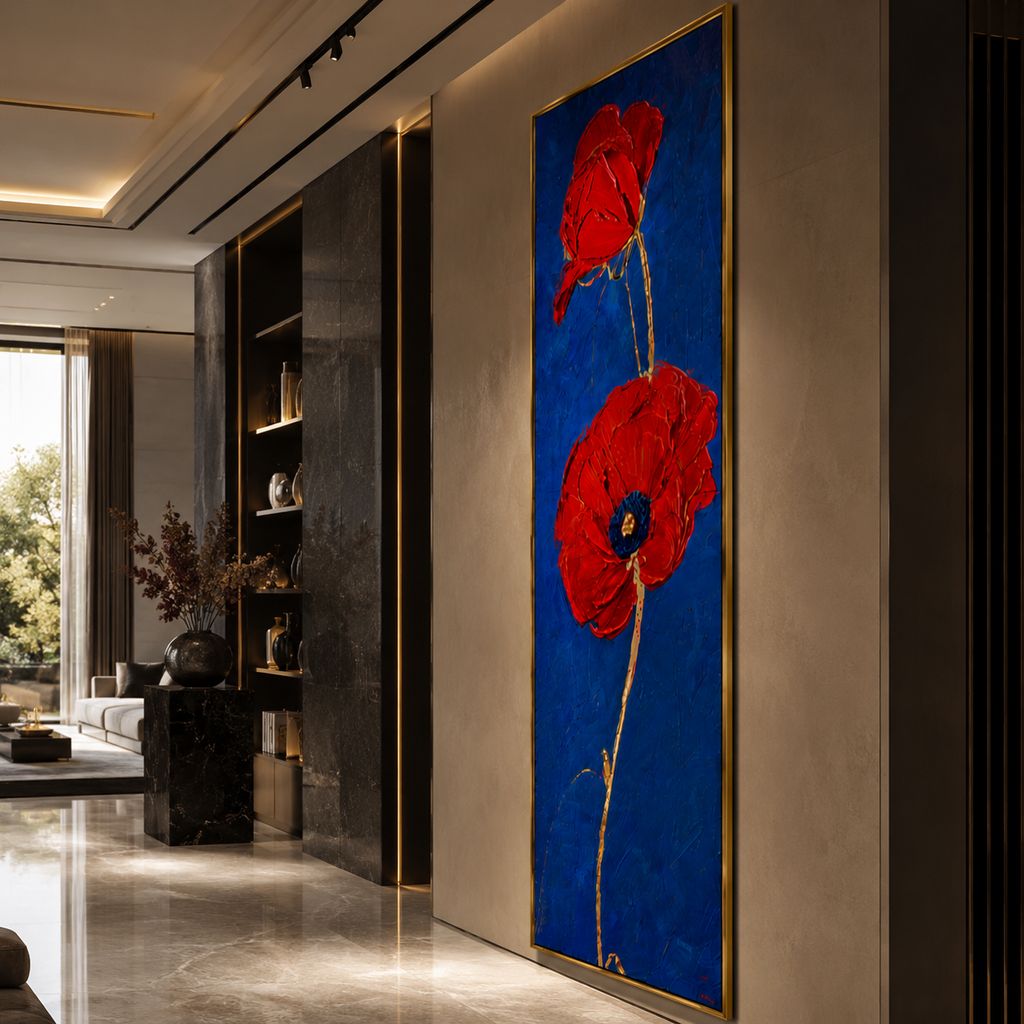 AVIORART Scarlet Duet Wall Art Canvas