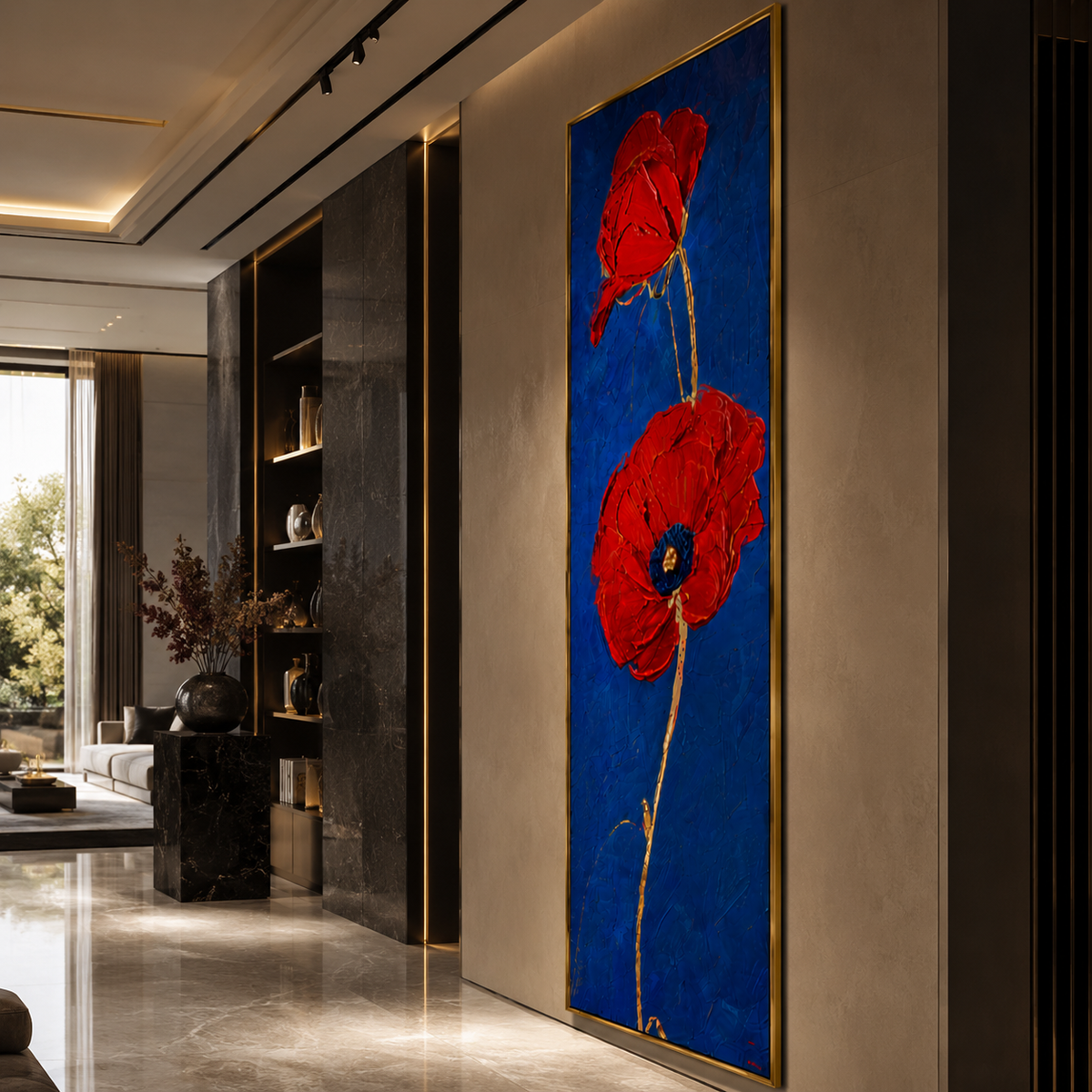AVIORART Scarlet Duet Wall Art Canvas