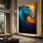 AVIORART Sea's Colors Wall Art Canvas