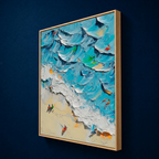 AVIORART Seaside Escape Wall Art Canvas