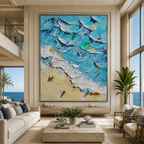 AVIORART Seaside Escape Wall Art Canvas