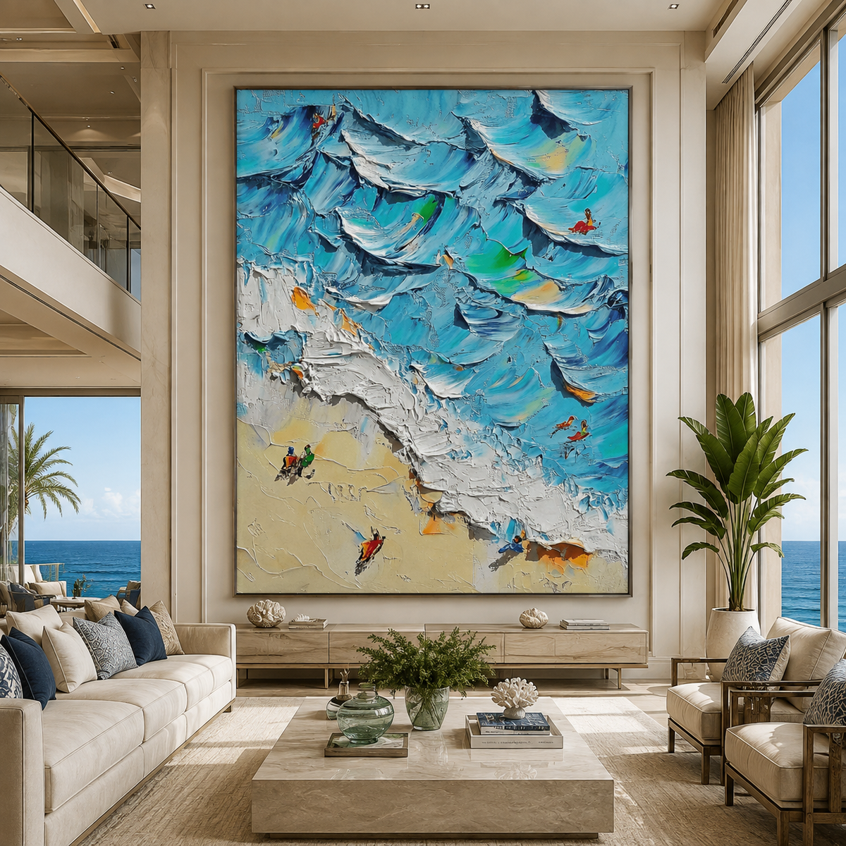 AVIORART Seaside Escape Wall Art Canvas
