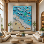 AVIORART Seaside Escape Wall Art Canvas