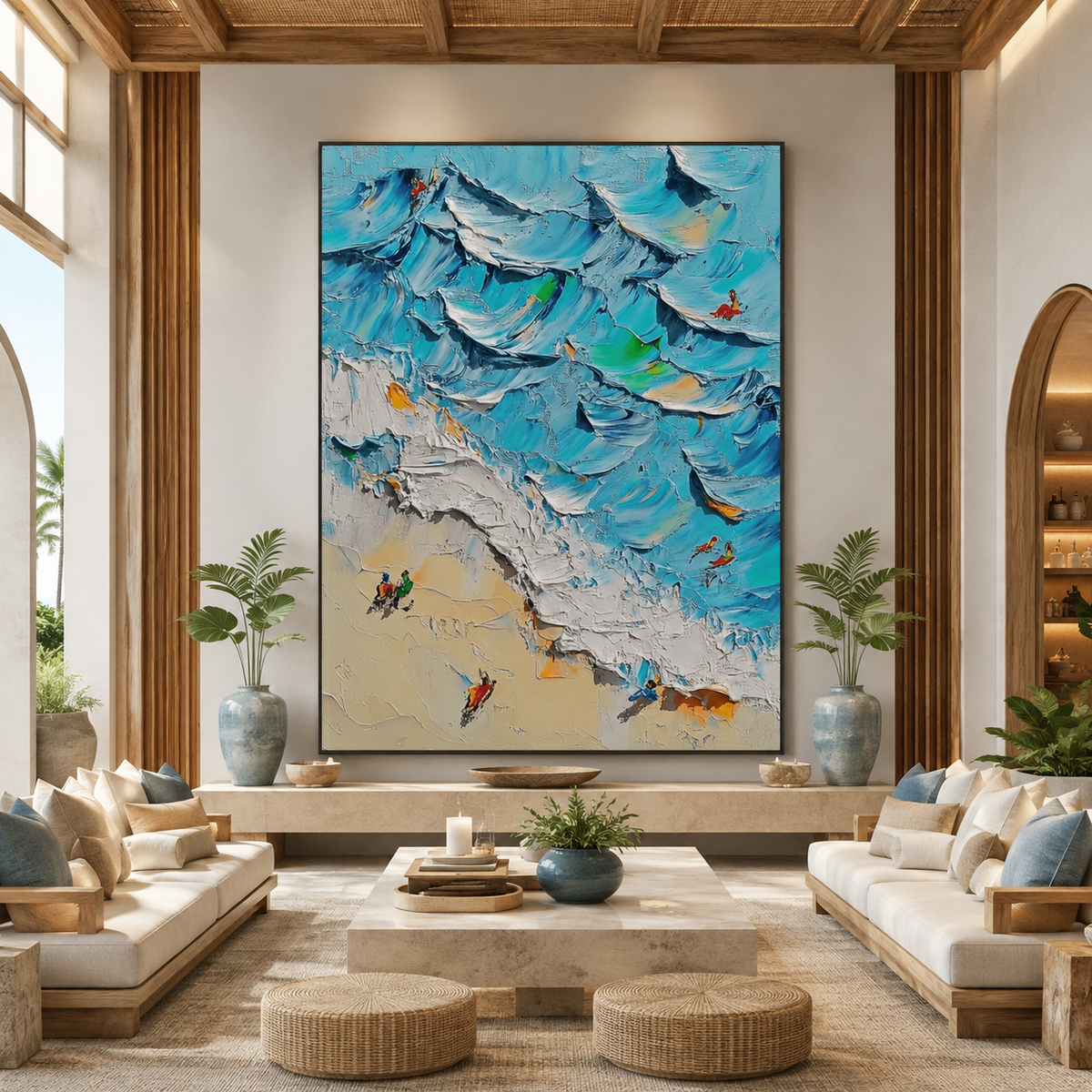 AVIORART Seaside Escape Wall Art Canvas