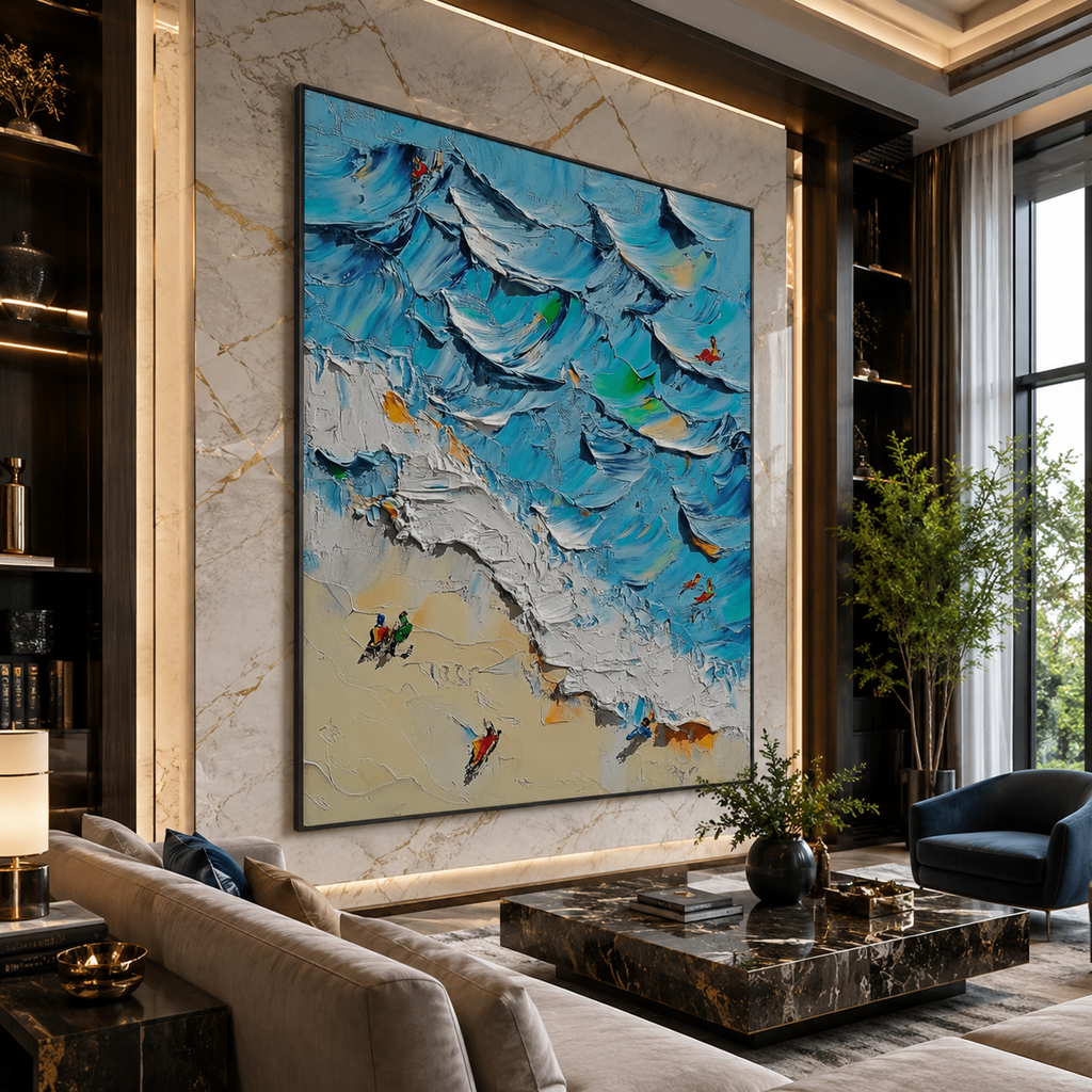 AVIORART Seaside Escape Wall Art Canvas
