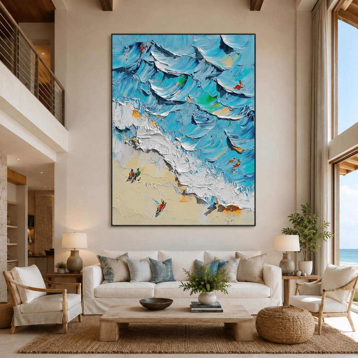 AVIORART Seaside Escape Wall Art Canvas