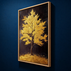 AVIORART Shimmering Leaves Wall Art Canvas