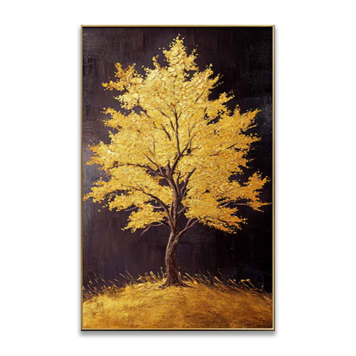 AVIORART Shimmering Leaves Wall Art Canvas