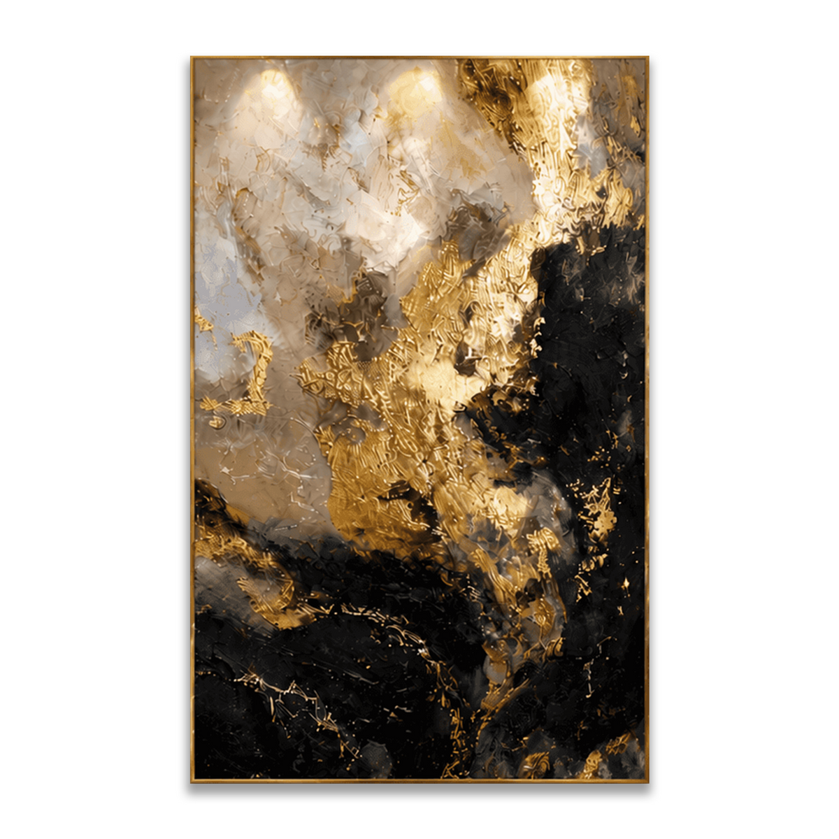 AVIORART Smoke Gold Wall Art Canvas