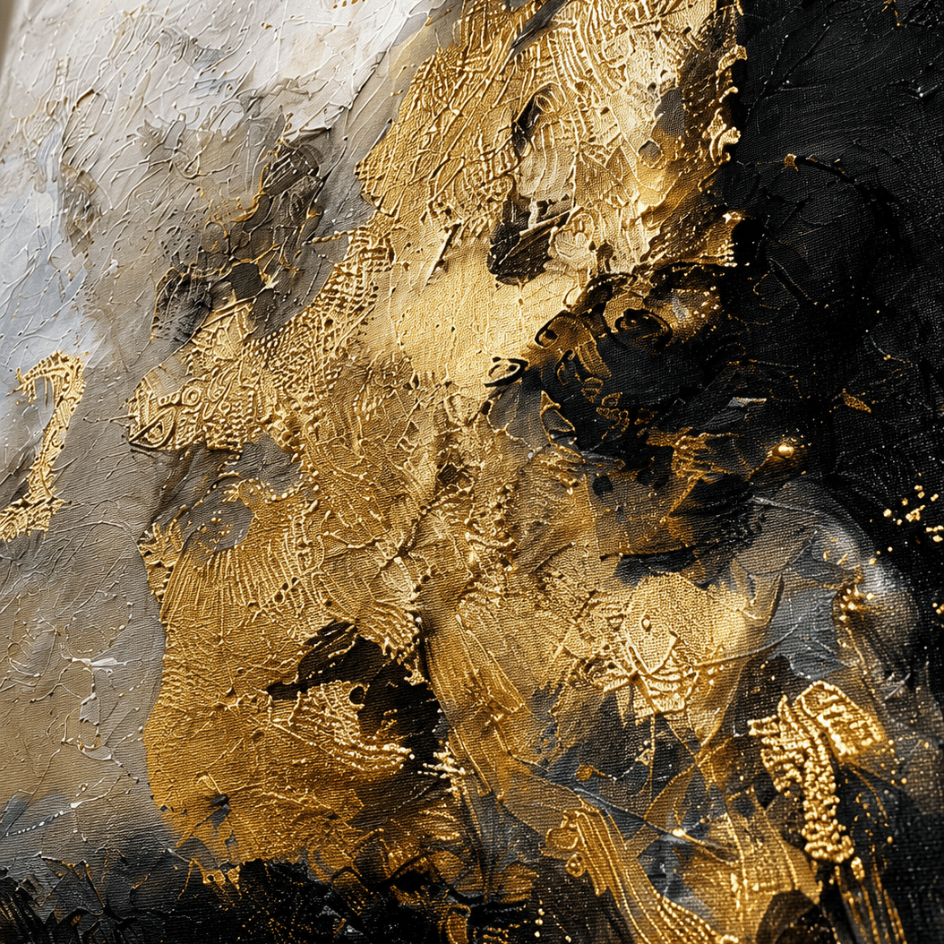 AVIORART Smoke Gold Wall Art Canvas