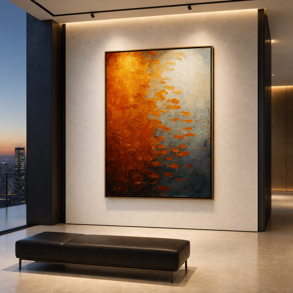 AVIORART Solaria Current Wall Art Canvas