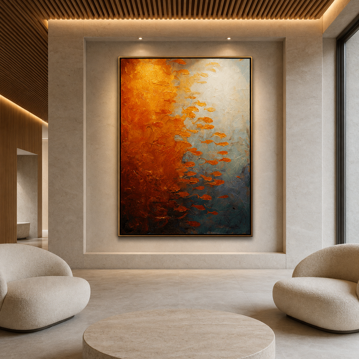 AVIORART Solaria Current Wall Art Canvas