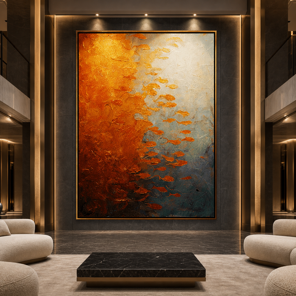 AVIORART Solaria Current Wall Art Canvas