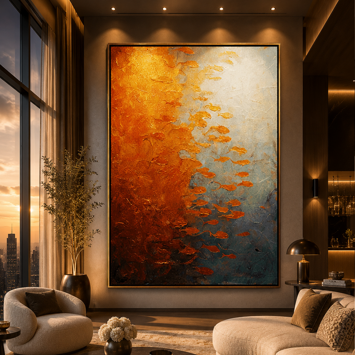 AVIORART Solaria Current Wall Art Canvas
