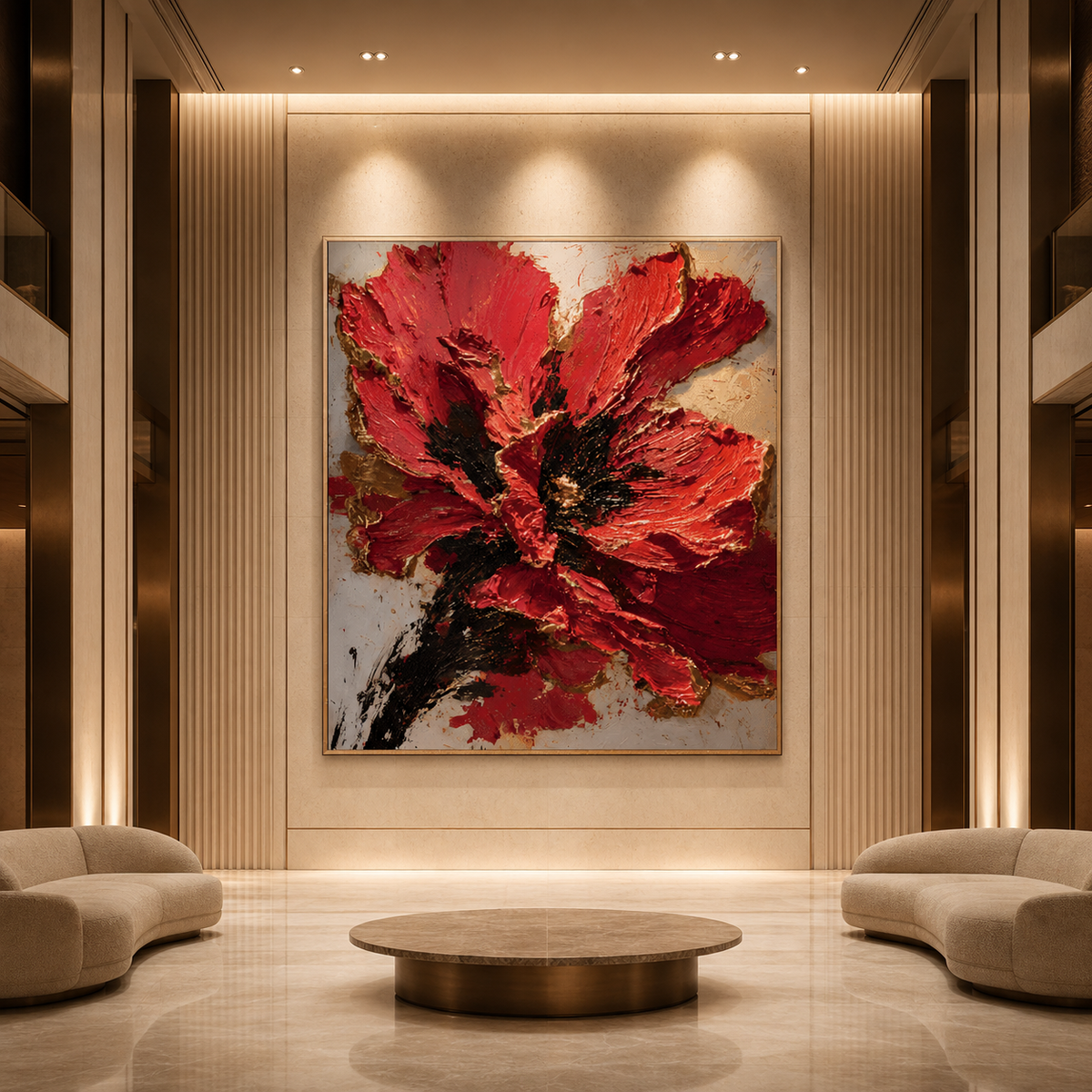 AVIORART Solo Scarlet Wall Art Canvas