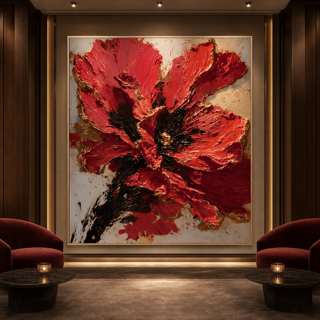 AVIORART Solo Scarlet Wall Art Canvas