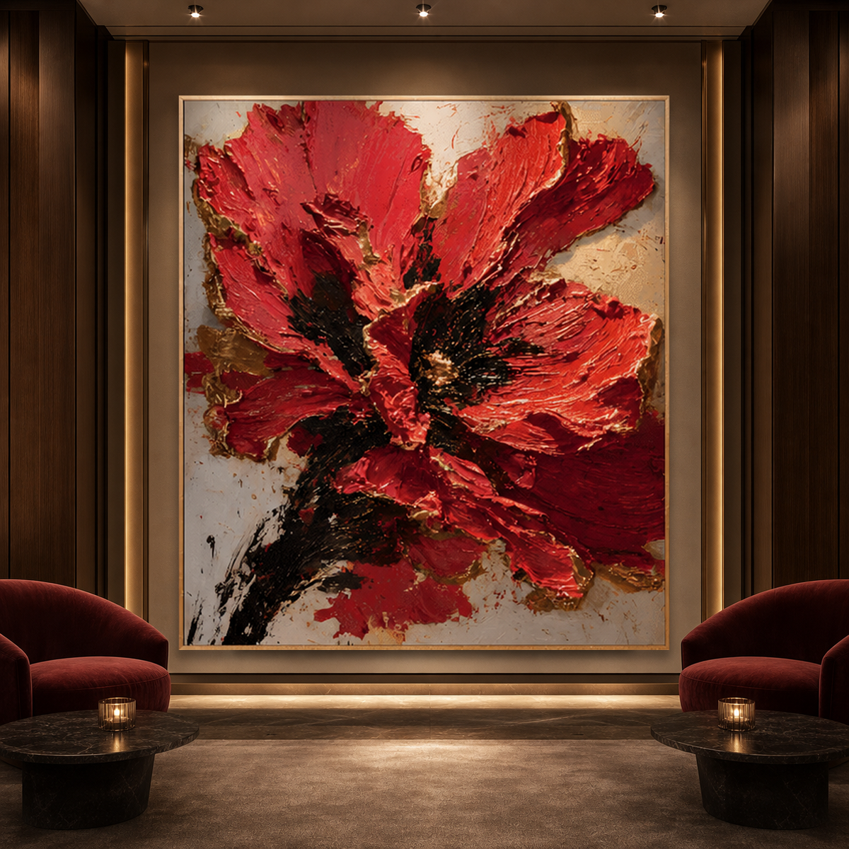 AVIORART Solo Scarlet Wall Art Canvas