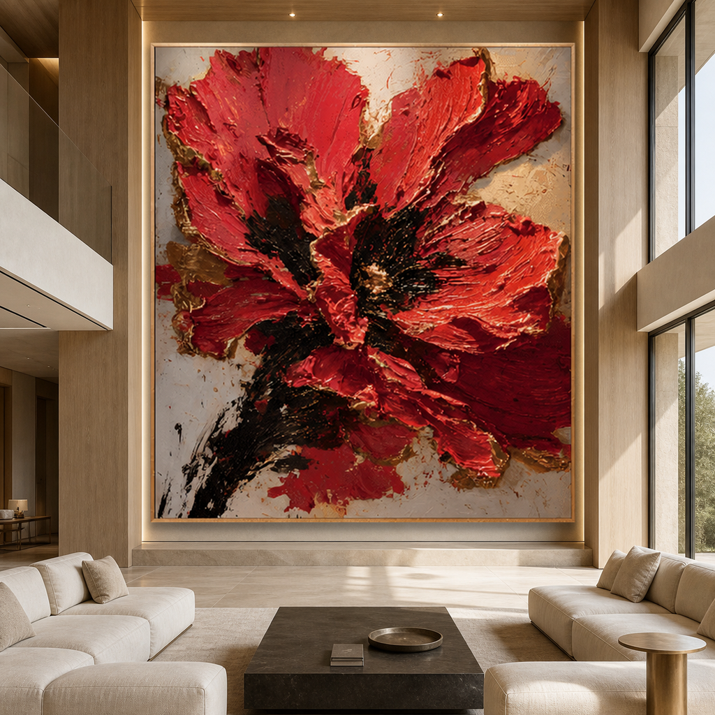 AVIORART Solo Scarlet Wall Art Canvas
