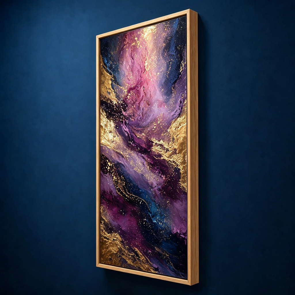 AVIORART Stardust Gold Wall Art Canvas