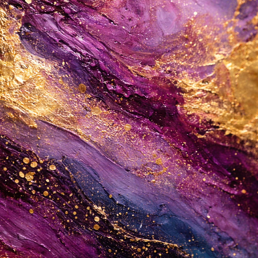 AVIORART Stardust Gold Wall Art Canvas
