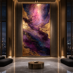 AVIORART Stardust Gold Wall Art Canvas